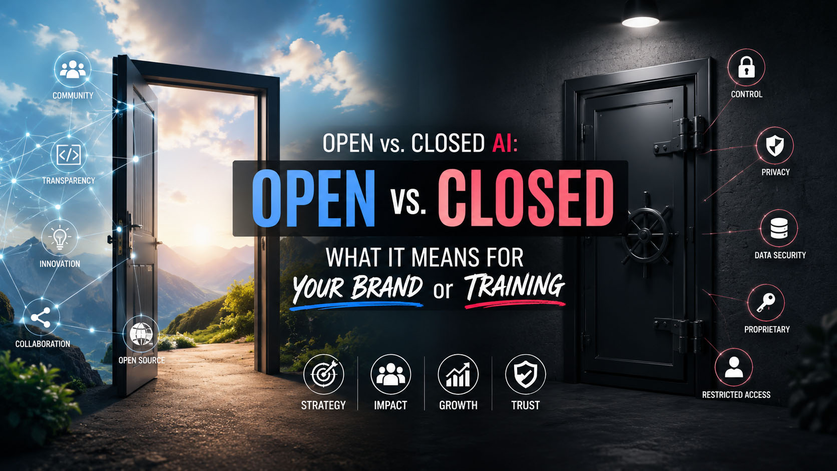 Open vs. Closed AI: What It Means for Your Brand or Training Video